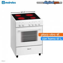 COCINA VITRO MEIRELES CON HORNO (4 FUEGOS)