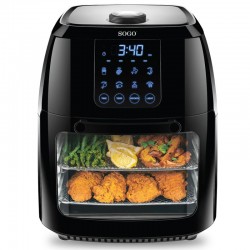  FREIDORA-AIRE SOGO 10 LITROS RUSTIDOR (NEGRA/1700W/200º)