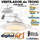 VENTILADOR 50/107cm "ESCORPION" FABRILAMP (BLANCO/59w)