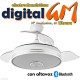 VENTILADOR TECHO 55/108cm "MATANUSKA" FABRILAMP (BLANCO/72w)