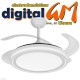  VENTILADOR TECHO 50/107cm "BANDIDO" FABRILAMP (BLANCO/59w)