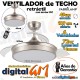 VENTILADOR TECHO 49/109cm "CALA" FABRILAMP (NIQUEL/72w) VENTILADOR TECHO 49/109cm "CALA" FABRILAMP (NIQUEL/72w)