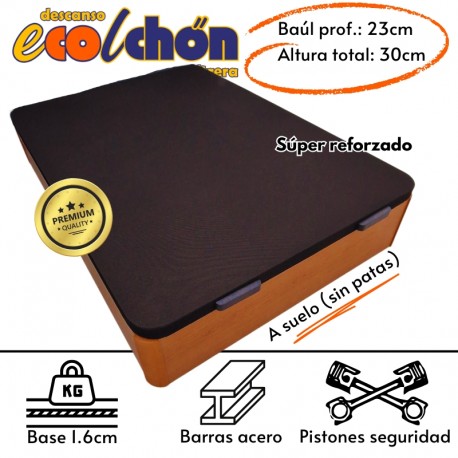  CANAPE ABATIBLE SP-23.30 (Sin Patas/ Baúl:23cm/ Altura:30cm)