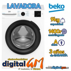  LAVADORA BEKO (9kg/1400RPM/A)