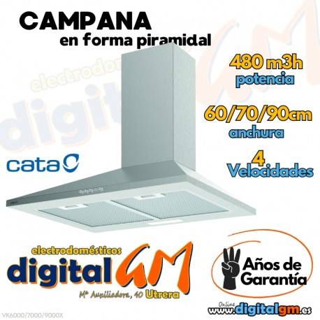  CAMPANA CATA VK INOX (480m3h/PIRAMIDAL) 