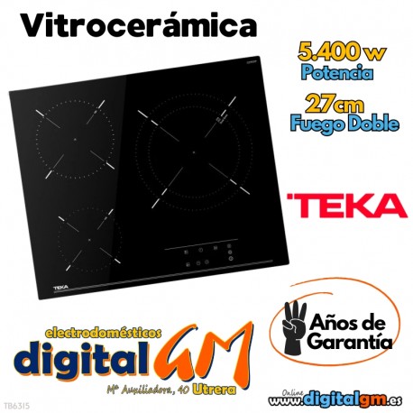  PLACA VITRO TEKA (3 FUEGOS) 
