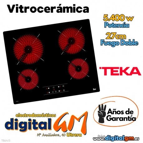  PLACA VITRO TEKA (4 FUEGOS) 