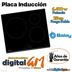  PLACA INDUCCIÓN BALAY (3 FUEGOS/6400w)