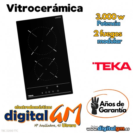  PLACA MODULAR TEKA (2 fuegos)