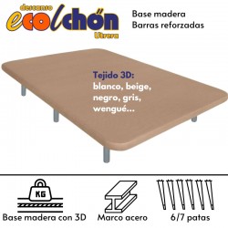  BASE TAPIZADA "TAPI-BASE" (6/8 patas)