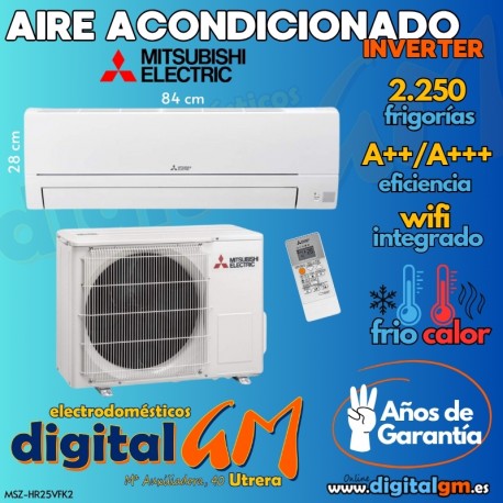  AIRE SPLIT MITSUBISHI "WIFI" 2250 frig. (A++/A+++)