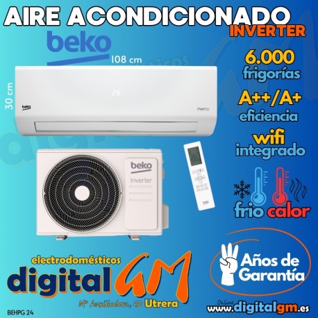  AIRE SPLIT BEKO "WIFI" 6000 frig. (A++/A+)