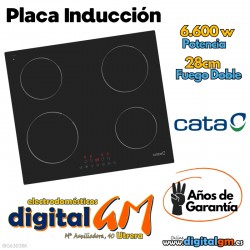  PLACA INDUCCIÓN CATA (3 FUEGOS/6600w)