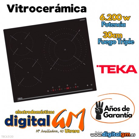  PLACA VITRO TEKA (3F/30cm) 