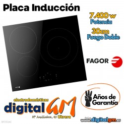  PLACA INDUCCIÓN FAGOR (3F/30cm DOBLE/7.400W)