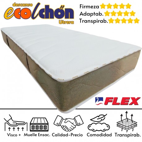  COLCHON FLEX "SLIM" (VISCO + MICRO ENSACADO)