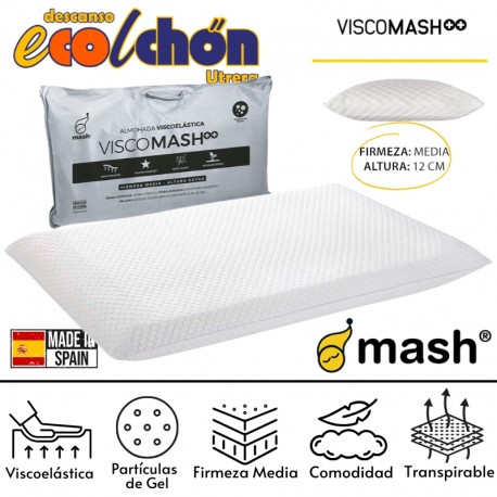 ALMOHADA MASH++ VISCO (FIRM. MEDIA/ALTO:12cm)