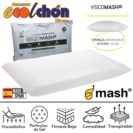 ALMOHADA MASH+ (VISCO/FIRM. BAJA/ALTO:12cm)