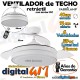  VENTILADOR TECHO 41/91cm "ESPARTA" FABRILAMP (BLANCO/59w)