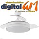  VENTILADOR TECHO 41/91cm "ESPARTA" FABRILAMP (BLANCO/59w)
