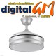  VENTILADOR TECHO 40/91cm "ESPARTA" FABRILAMP (PLATA/59w)