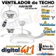  VENTILADOR TECHO 50/106cm HAPOL (BLANCO/72w)