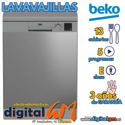  LAVAVAJILLAS BEKO INOX (13S/E/INOX)
