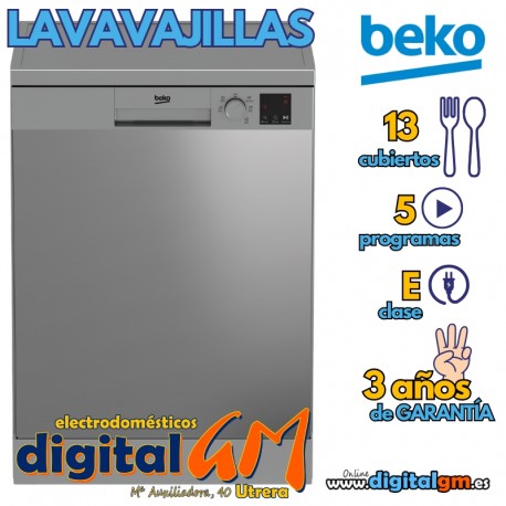  LAVAVAJILLAS BEKO INOX (13S/E/INOX)