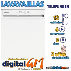  LAVAVAJILLAS TELEFUNKEN BCO. (12S/E)