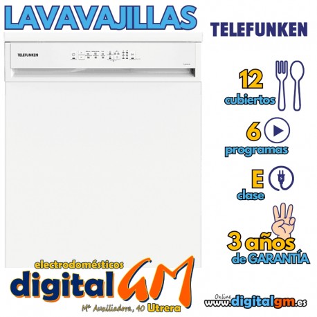  LAVAVAJILLAS TELEFUNKEN BCO. (12S/E)