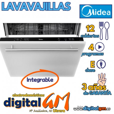  LAVAVAJILLAS MIDEA INTEGRABLE (12S/E)