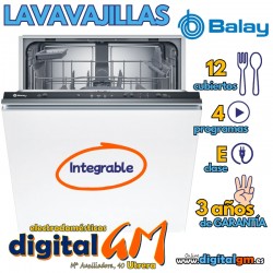  LAVAVAJILLAS BALAY INTEGRABLE (12S/E)