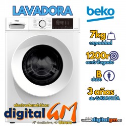  LAVADORA BEKO (7kg/1200RPM/B)
