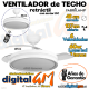  VENTILADOR TECHO 50/107cm "CAPITAN" FABRILAMP (BLANCO/59w)