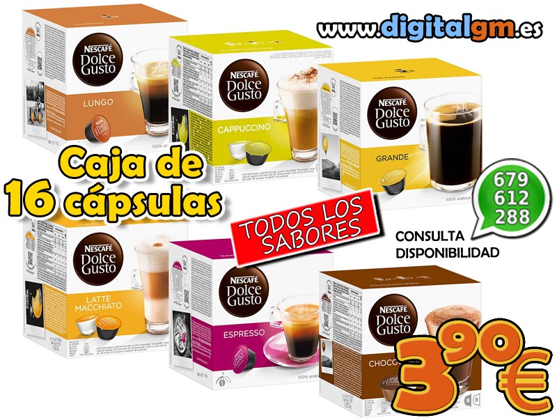 Oferta Café En Capsulas Varios Tipos Dolce Gusto en Coto