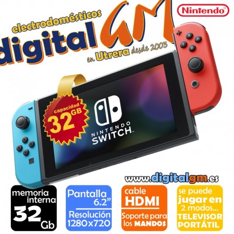 NINTENDO CONSOLA SWITCH Azul Neón/Rojo Neón
